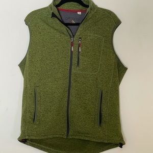 Orvis Fleece green vest. Large. Like new.